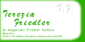 terezia friedler business card