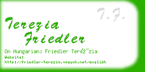 terezia friedler business card